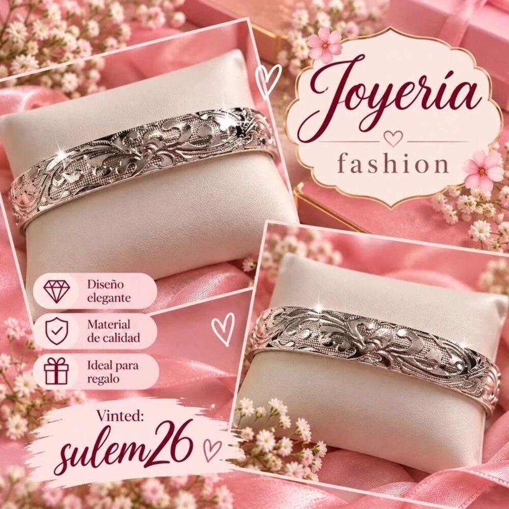 Engraved Silver Bracelet – Fashion Jewelry – New